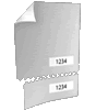 Eintrittskarte DIN A6 perforiert & 2 x nummeriert (4/0 einseitig bedruckt)